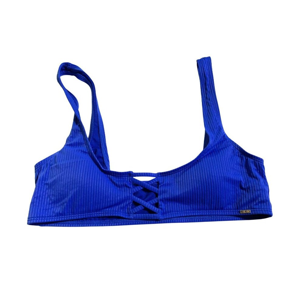 XOXO Womens Cobalt Blue Bralette Top XL Polyester/Spandex Stylish Design NWT